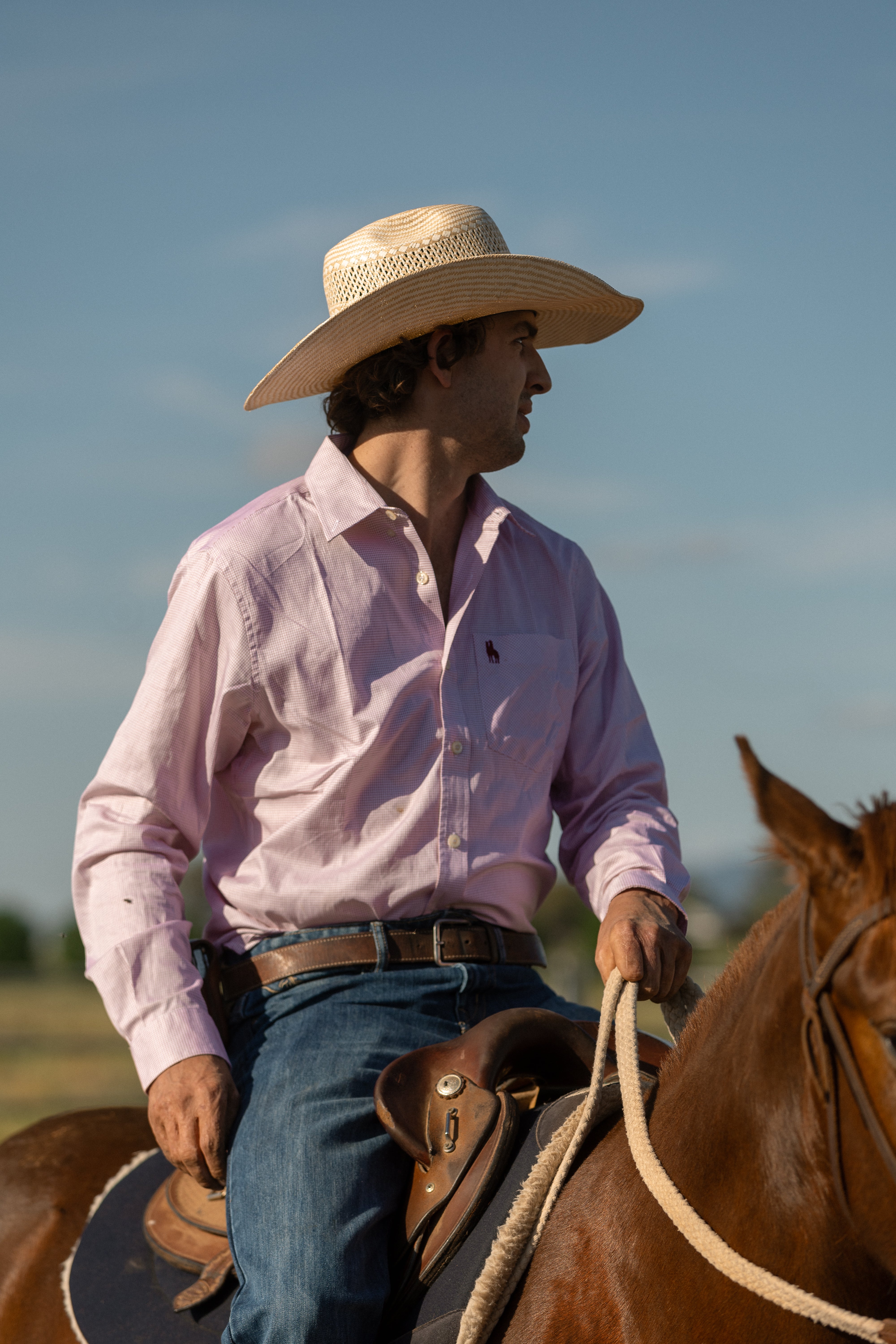 Mens Arena Shirt - Maroon Check