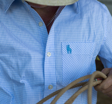 Mens Arena Shirt - Sky Blue - STOCKMAN N CO