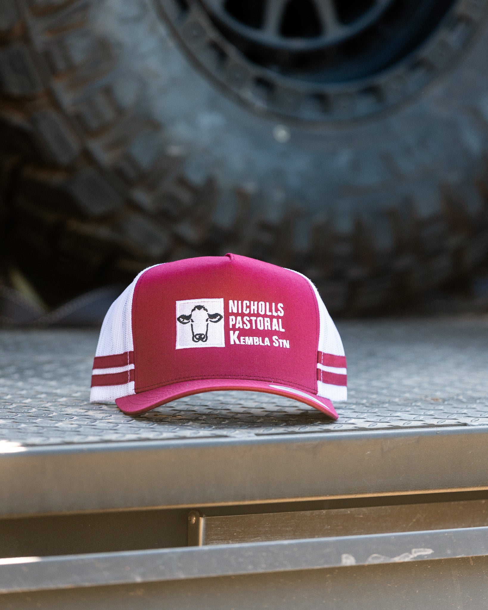 Kembla Station Maroon/White Trucker Cap