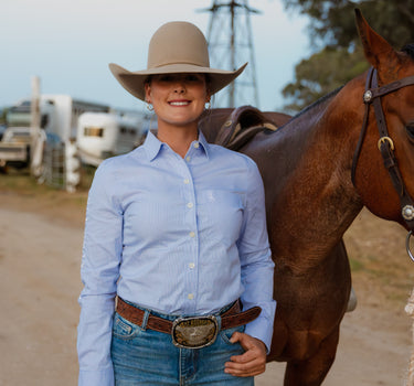 Women's Pro Series Arena Shirt - Blue Stripe