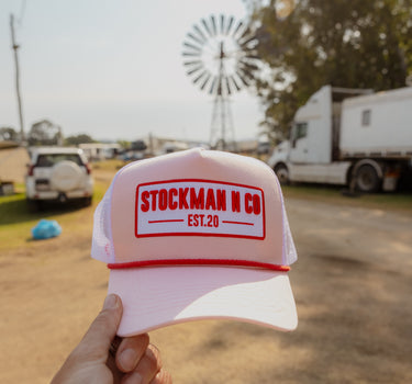 Rose and Red Trucker Cap
