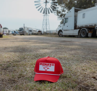 Red and White Trucker Cap