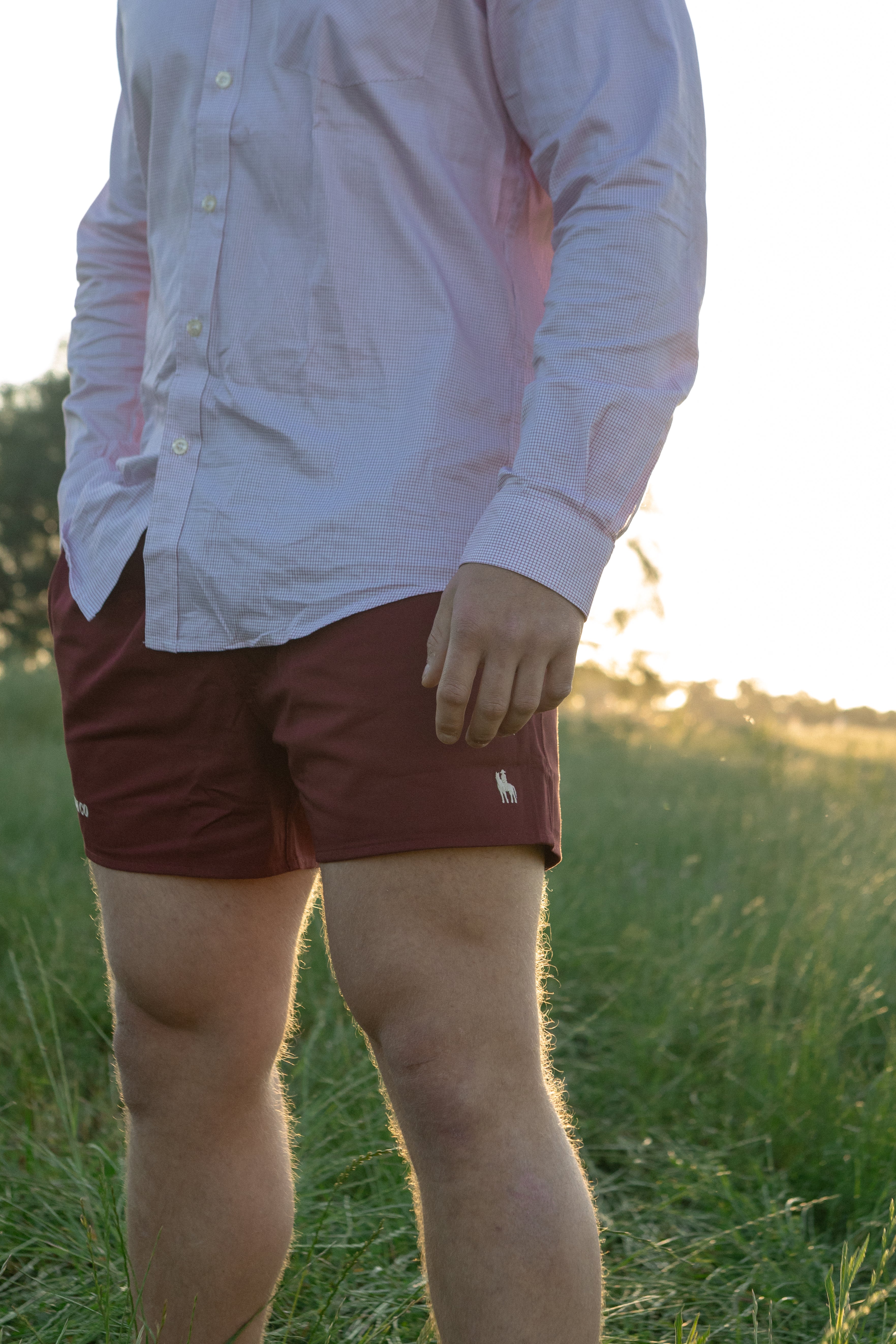 Men's Rugby shorts - Maroon