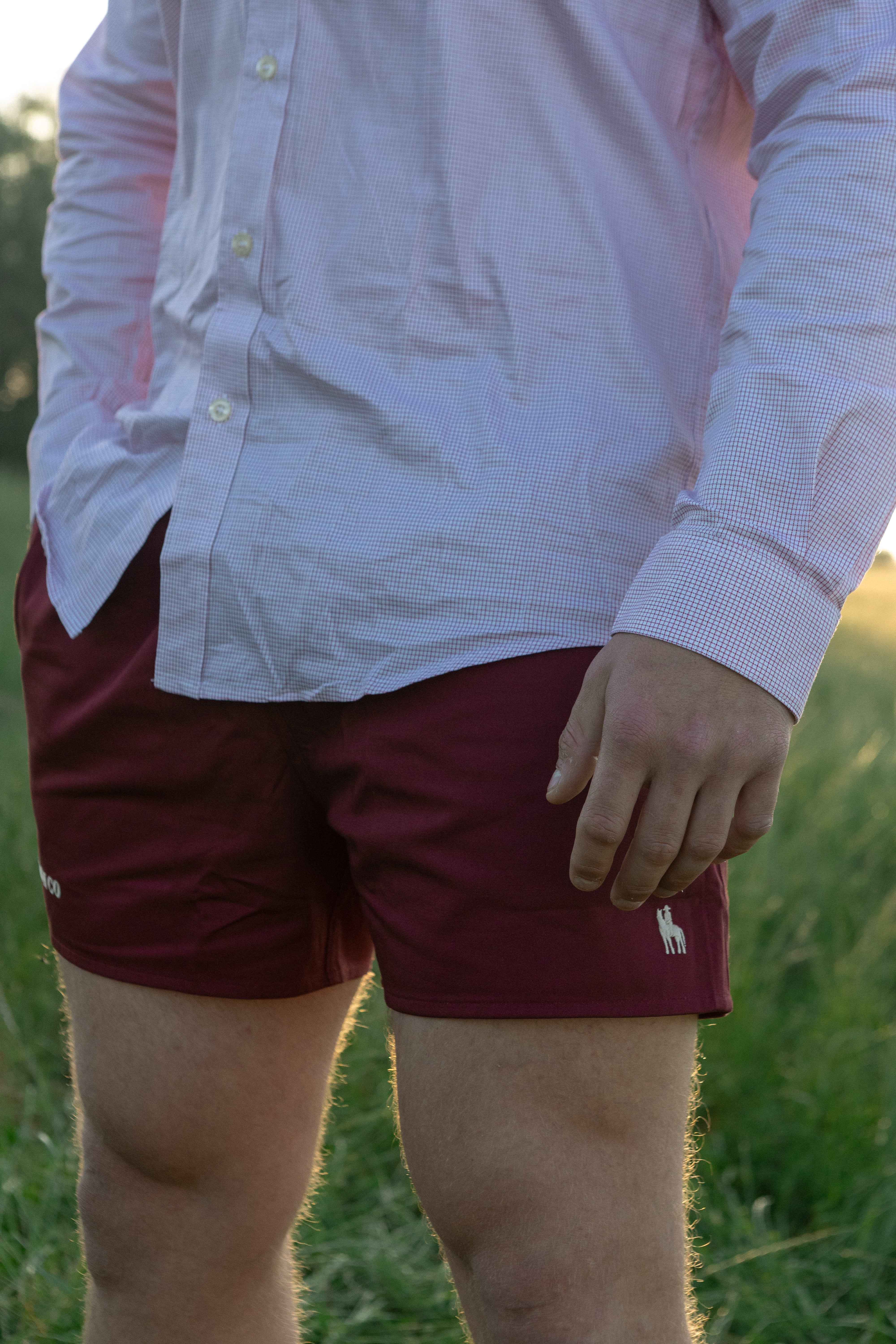 Men's Rugby shorts - Maroon