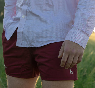 Men's Rugby shorts - Maroon