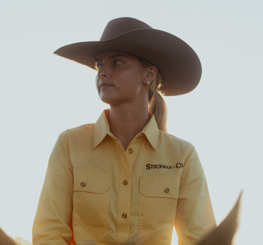 Women's Tamworth Half Button Workshirt - Yellow