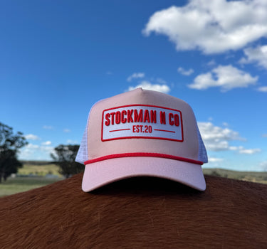 Rose and Red Trucker Cap