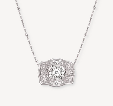 Spurwest Mini Belt Buckle Necklace (Amelia Rose) - STOCKMAN N CO