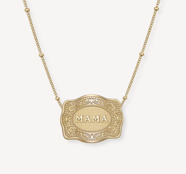 Spurwest Mini Belt Buckle Necklace (Mama) - STOCKMAN N CO