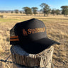 Black and Rust Trucker Cap - STOCKMAN N CO